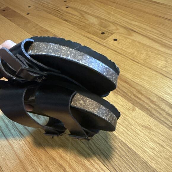 Torrid Black Slip On Adjustable Band Open Toe Slide Sandals Size 8** - Picture 10 of 12